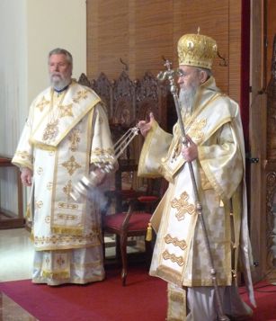 Ἀρχιεπισκόπος Κύπρου κ. Χρυσόστομος Β', Ναυπάκτου Ἱερόθεος