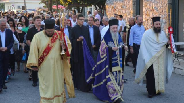 Μεθέορτος Ἑσπερινός καὶ ἱερά Λιτανεία στὸν Γαλατὰ Μεσολογγίου