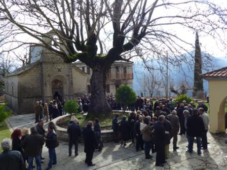 Ἱερὰ Μονὴ Ἀμπελακιωτίσσης, τοῦ ἁγίου Πολυκάρπου.