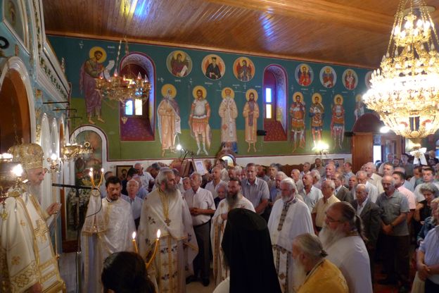 Ἀρχιερατική θεία Λειτουργία στόν Ἅγιο Βλάσιο.